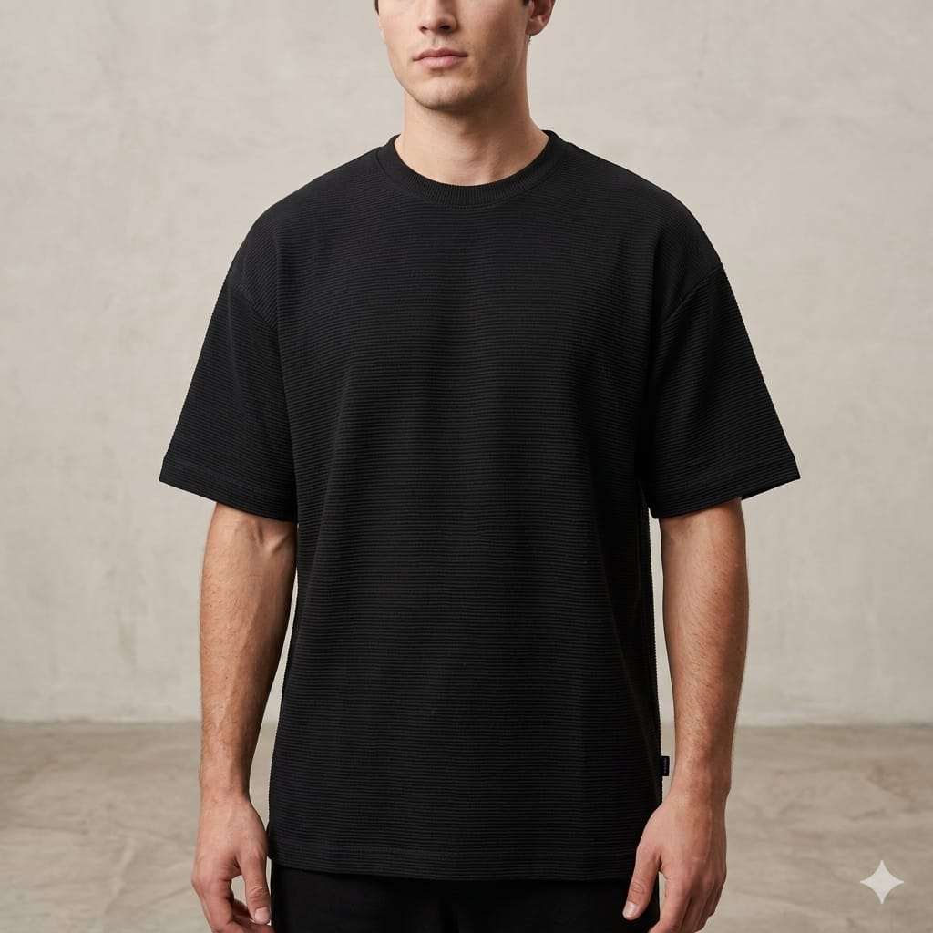 POLERA CARVEN OVER SIZE- COLOR BLACK