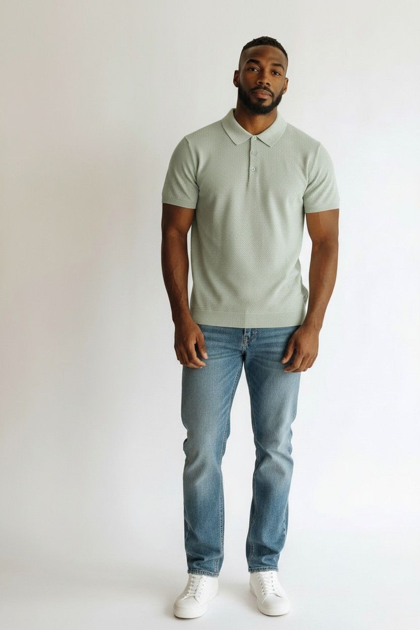 POLO CARVEN- COLOR CACTUS GREEN