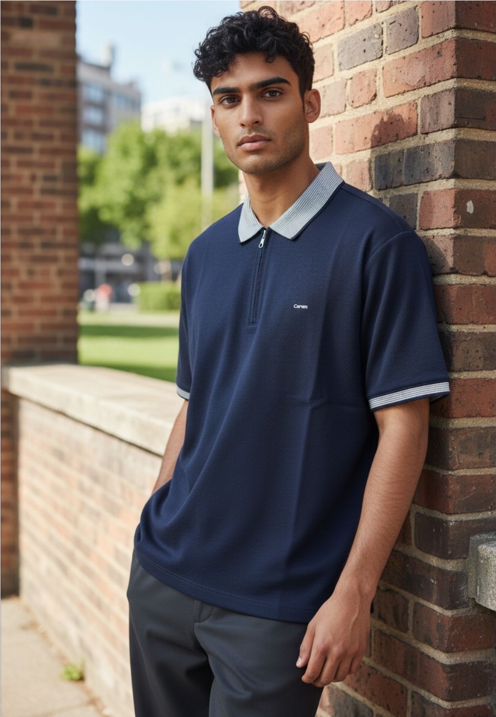 POLO CARVEN- COLOR DARK NAVY