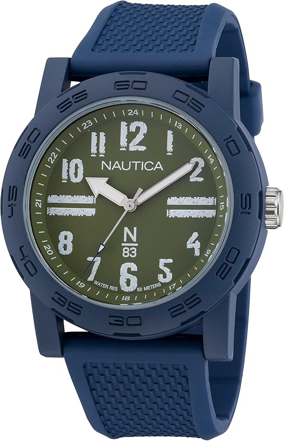 RELOJ NAUTICA  CORREA DE FIBRA AZUL