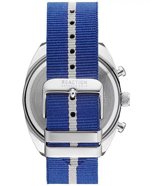 RELOJ KENNETH COLE REACTION PARA HOMBRE CON CORREA DE NYLON BICOLOR Y DIAL CRONÓGRAFO