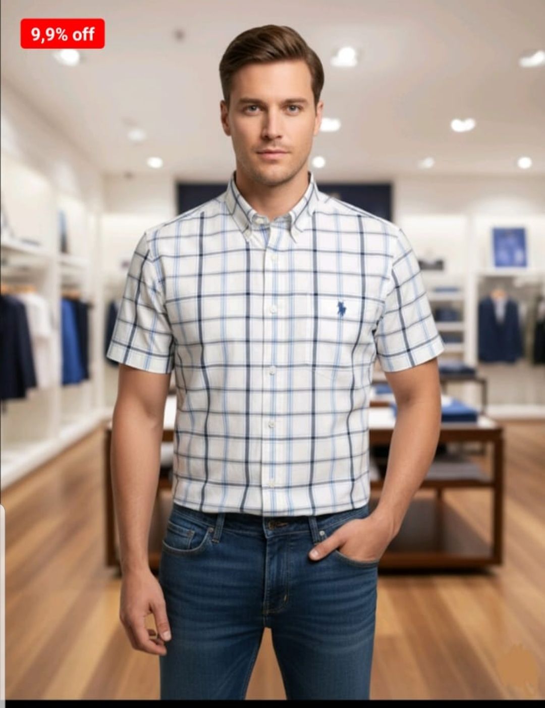 CAMISA M/C US POLO ASSN - COLOR BLUE
