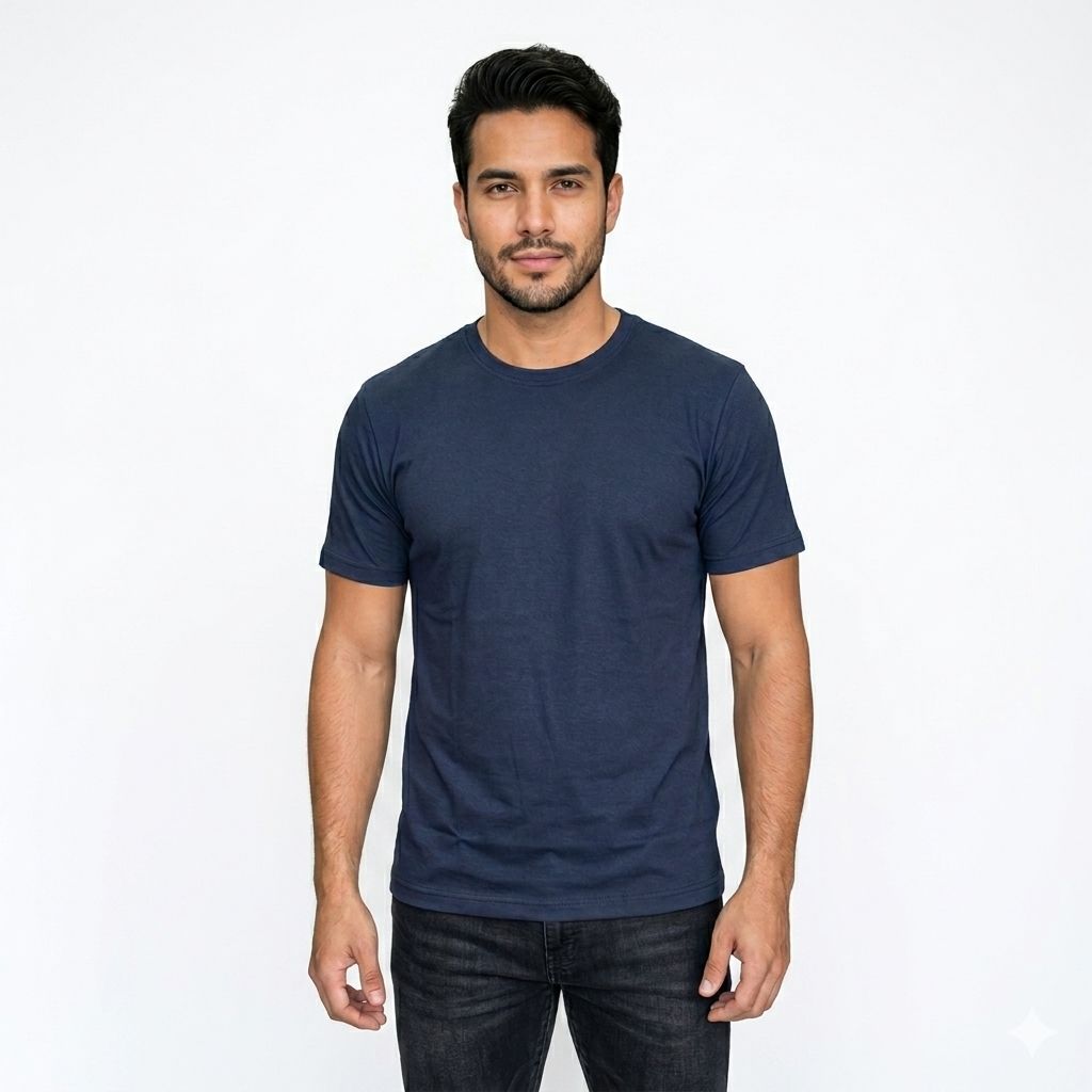 POLERA JOHNNY COTTON BLACK- COLOR NAVY