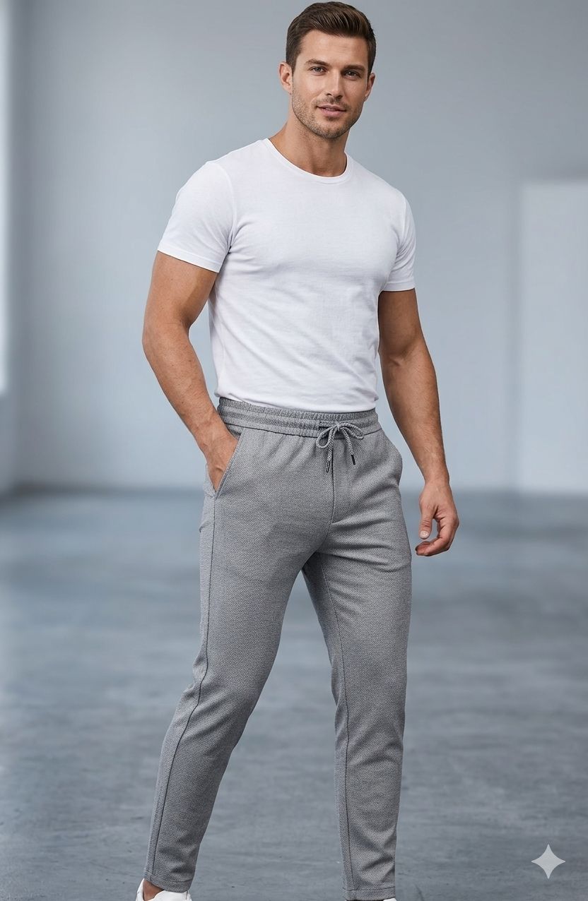 PANTALON - JOGGER JOHNNY COTTON- 4 BOLSILLOS COLOR - BLACK