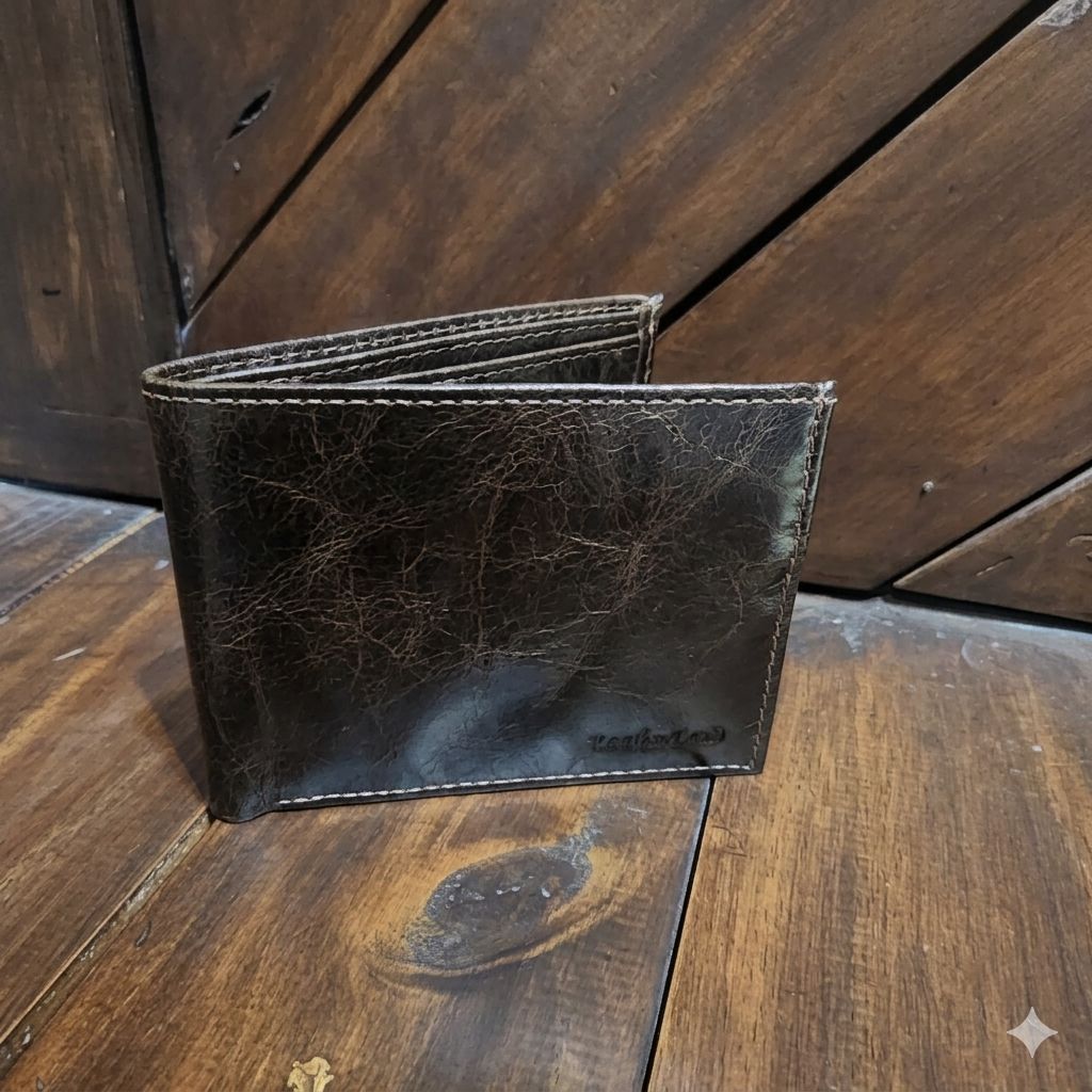 BILLETERA LEATHER LAND- CON MONEDERO INTERNO
