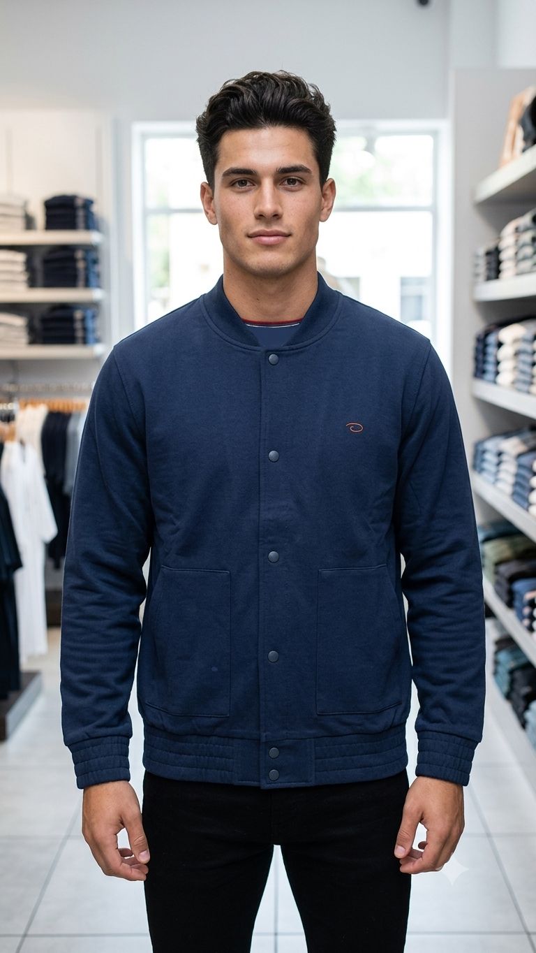 CHAMARRA  OSCAR DE LA RENTA COLOR NAVY