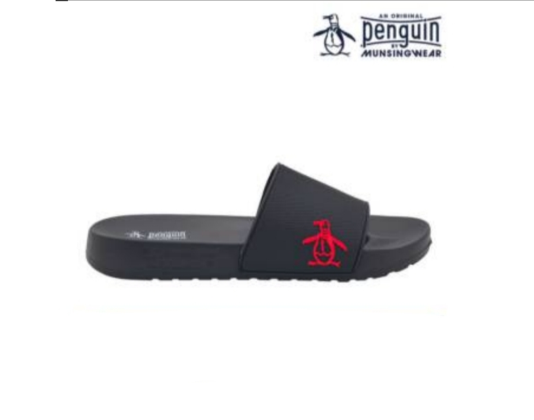 CHANCLETA ORIGINAL PENGUIN BERGEN- COLOR BLACK-RED