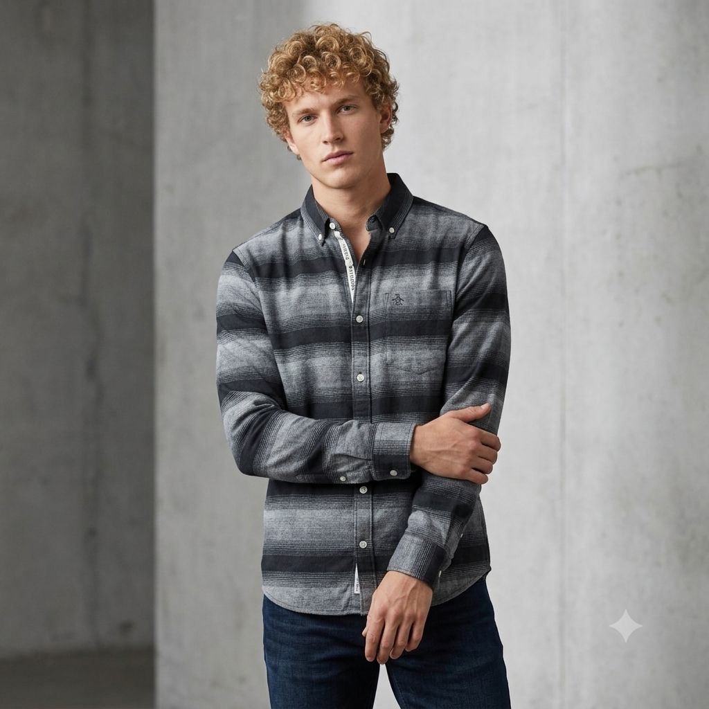 CAMISA M/L ORIGINAL PENGUIN  - COLOR BRIGHT WHITE