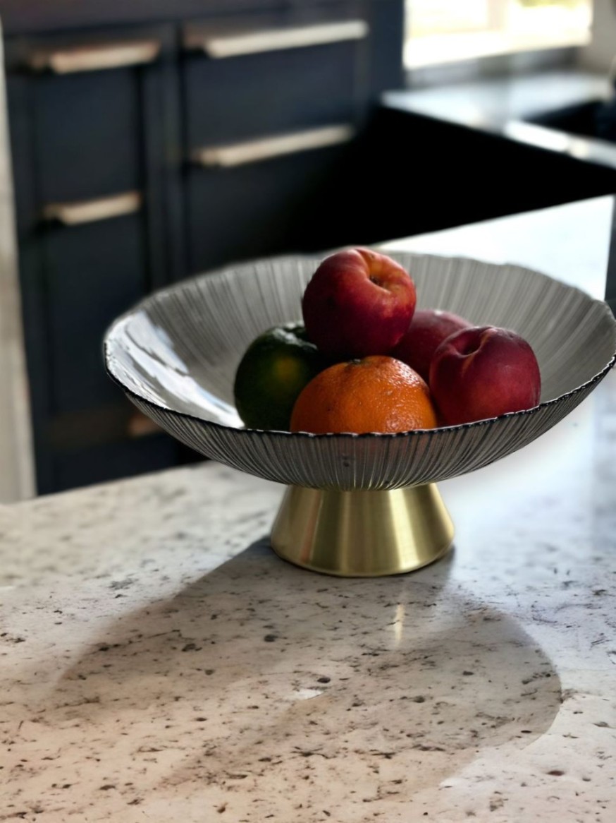 ARTDECO FRUIT BOWL SET- GREY 1400ml 1Pc | Dazzle Living