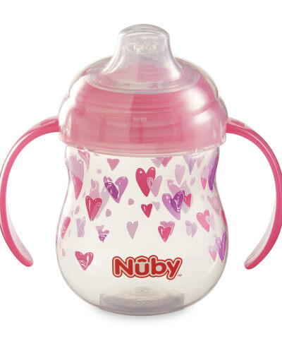 Nuby Designer Series No-Spill Clik-It Grip n' Sip Soft Flex Spout