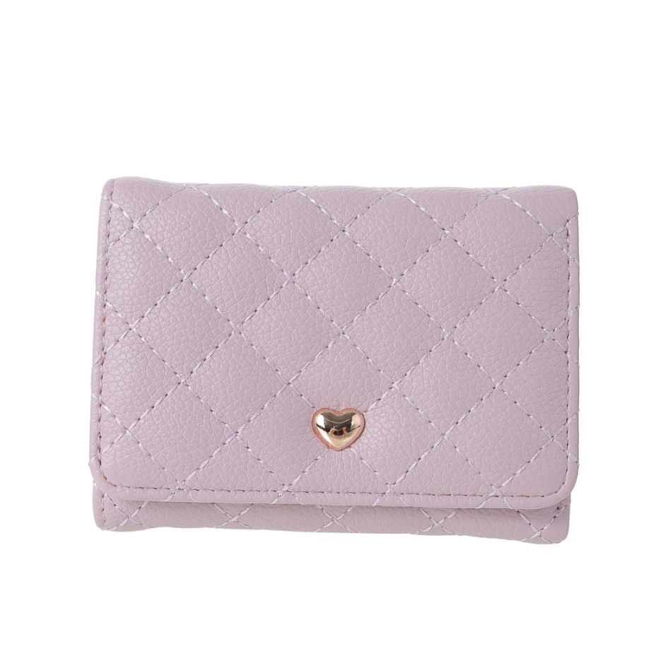 Women's 3D Letters Trifold Short Wallet(Apricot) | MINISO PV