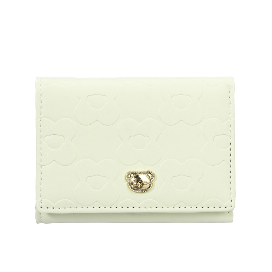 Women's 3D Letters Trifold Short Wallet(Apricot) | MINISO PV