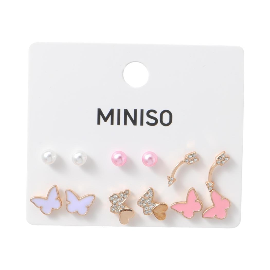 BUTTERFLY - ビスカリア　6本セット　89g1本・90g2本・91g3本 Versatile Butterfly Earrings (6 Pairs) | MINISO PV