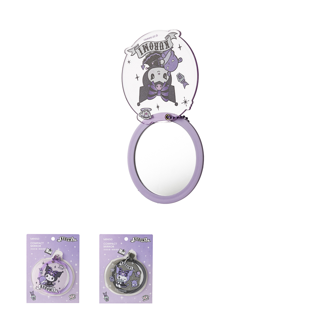 Kuromi Series Acrylic Rotatory Portable Mirror, Random Design