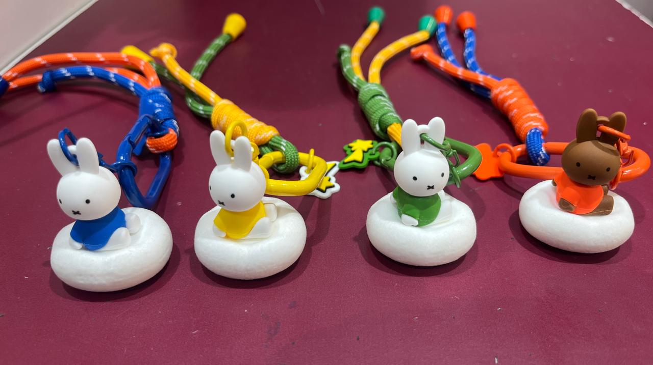 Miffy Collection Cloud Flocked Keychain, Random Colors | MINISO PV