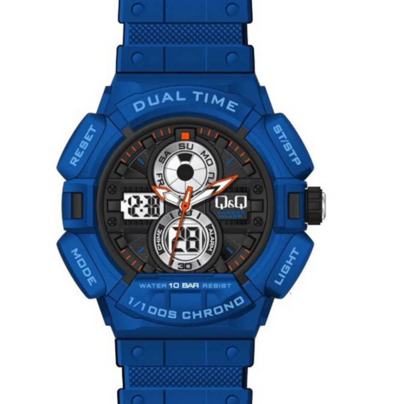 RELOJ Q&Q DOBLE HORA TEMPUS INDUSTRY