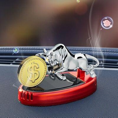 Solar Bull Aroma Car Showpiece