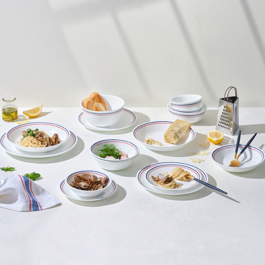 Pink Corelle 57 Piece Dinner Set Corelle Red Blue Dinner Set