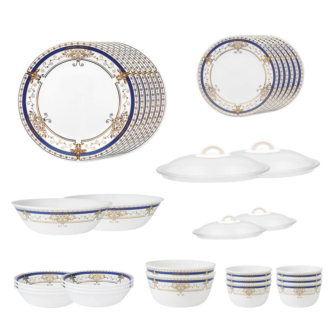 Corelle Asia Collection Gold Series 32 Pcs Dinner Set Gold