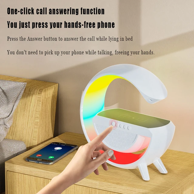 RGB Table Lamp Bluetooth Speaker w/Wireless Charger JamOmnia Enterprise Limited