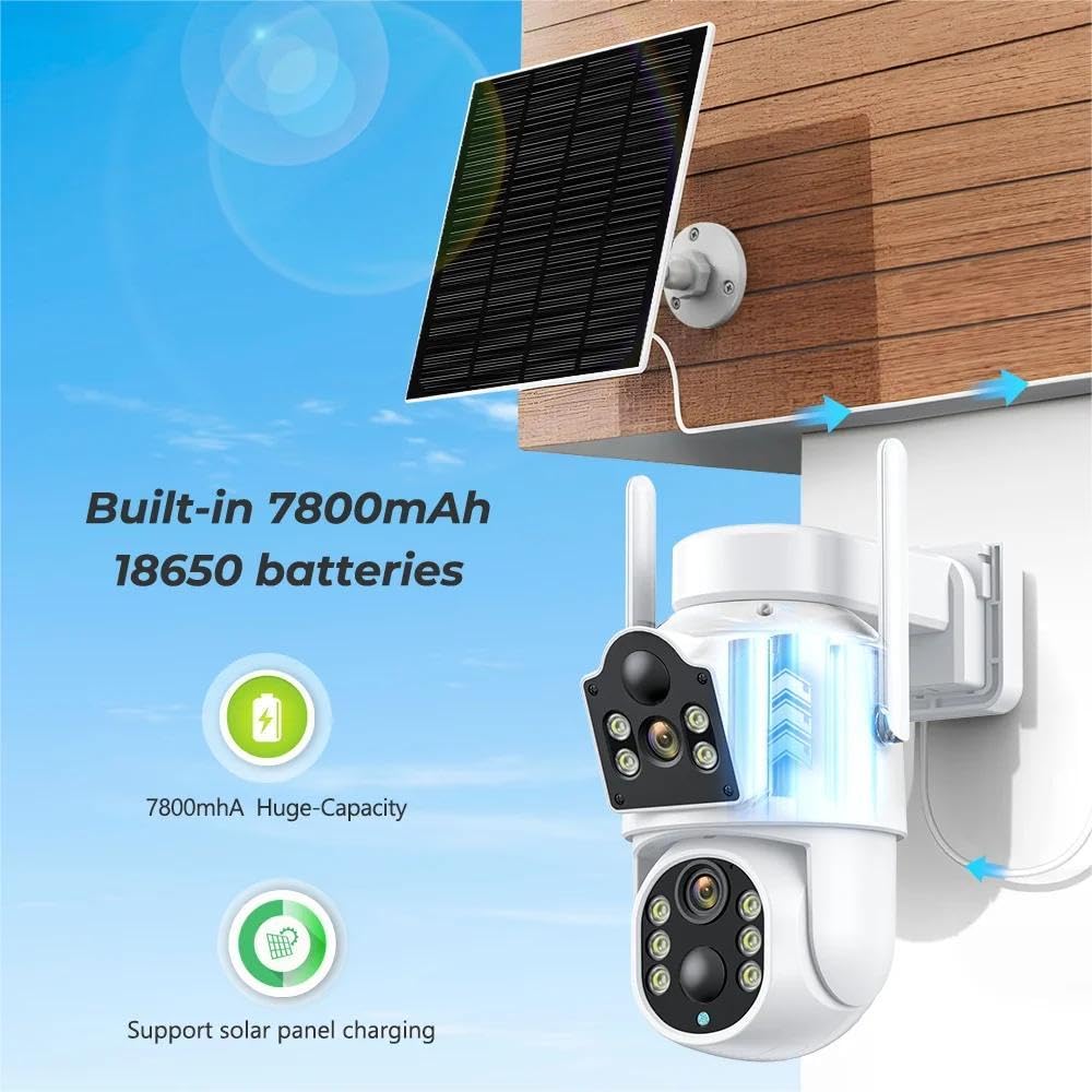 Outdoor Camera Wireless Solar Powered Color Security Camera