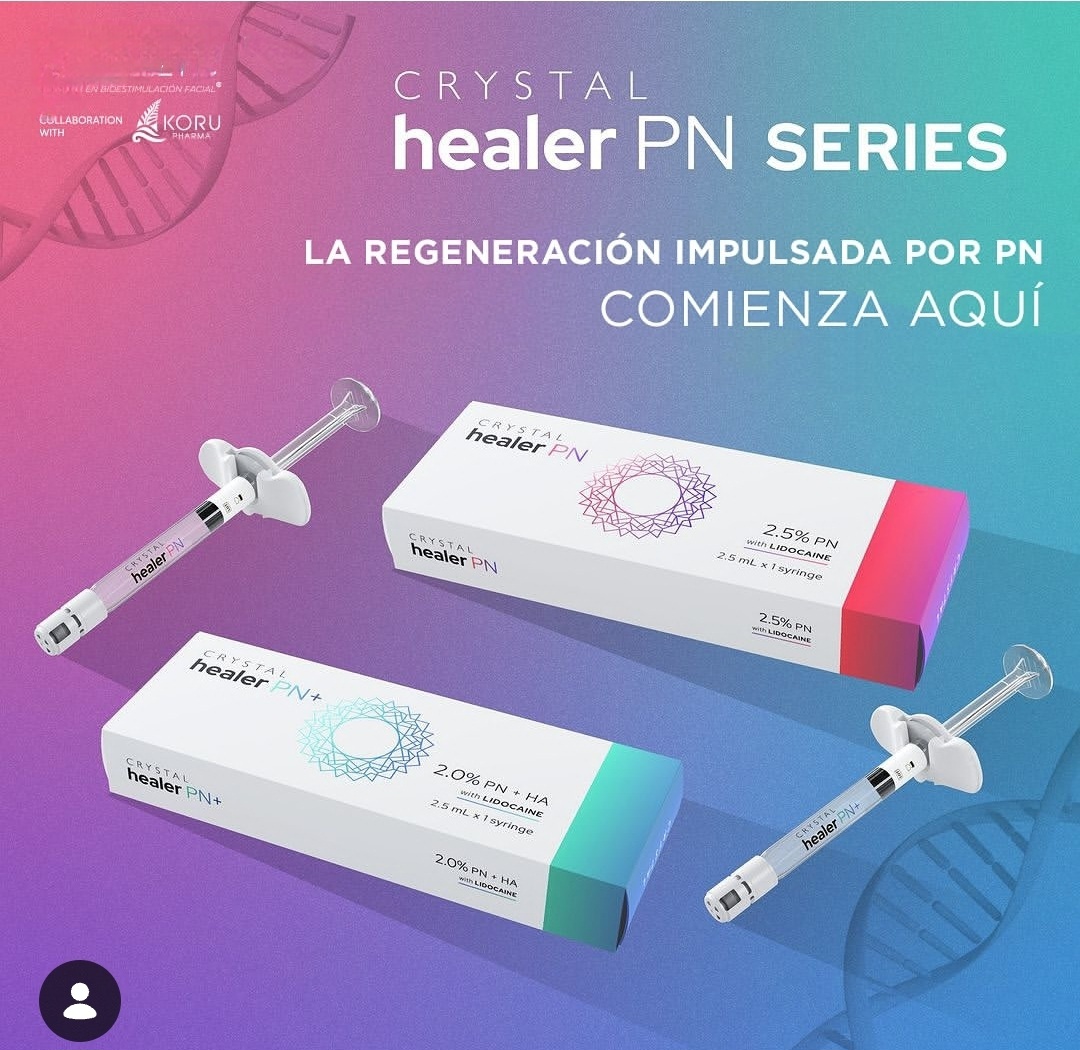 Crystal Healer PN + (green) 20mg/ml PolinucleÃ³tidos + 10mg/ml AH