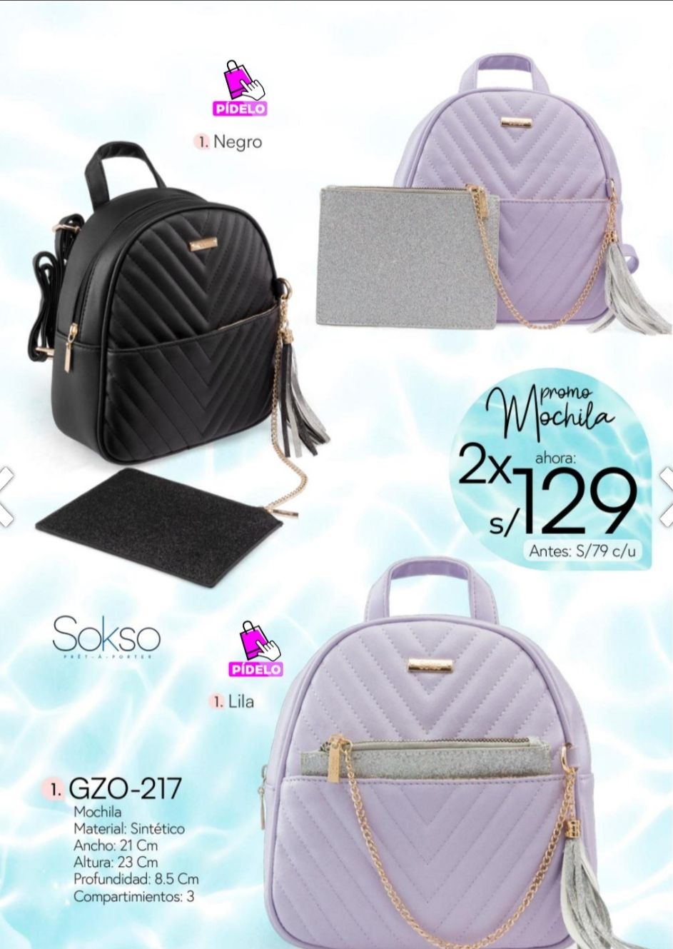 Mochila Sol Cyzone Mochila Lila Cyzone Cyzone Mochilas De Mujer De