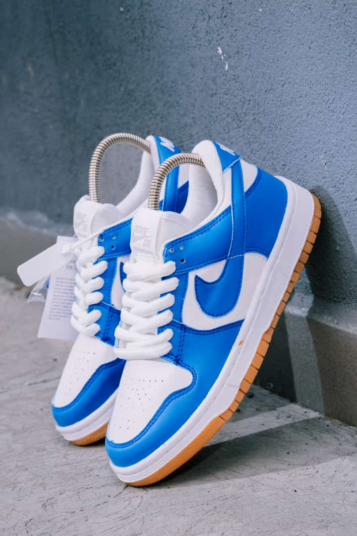 Nike Dunk Low Tenis Azul Rey Mujer Nike Dunk Blanco Azul Rey Suela