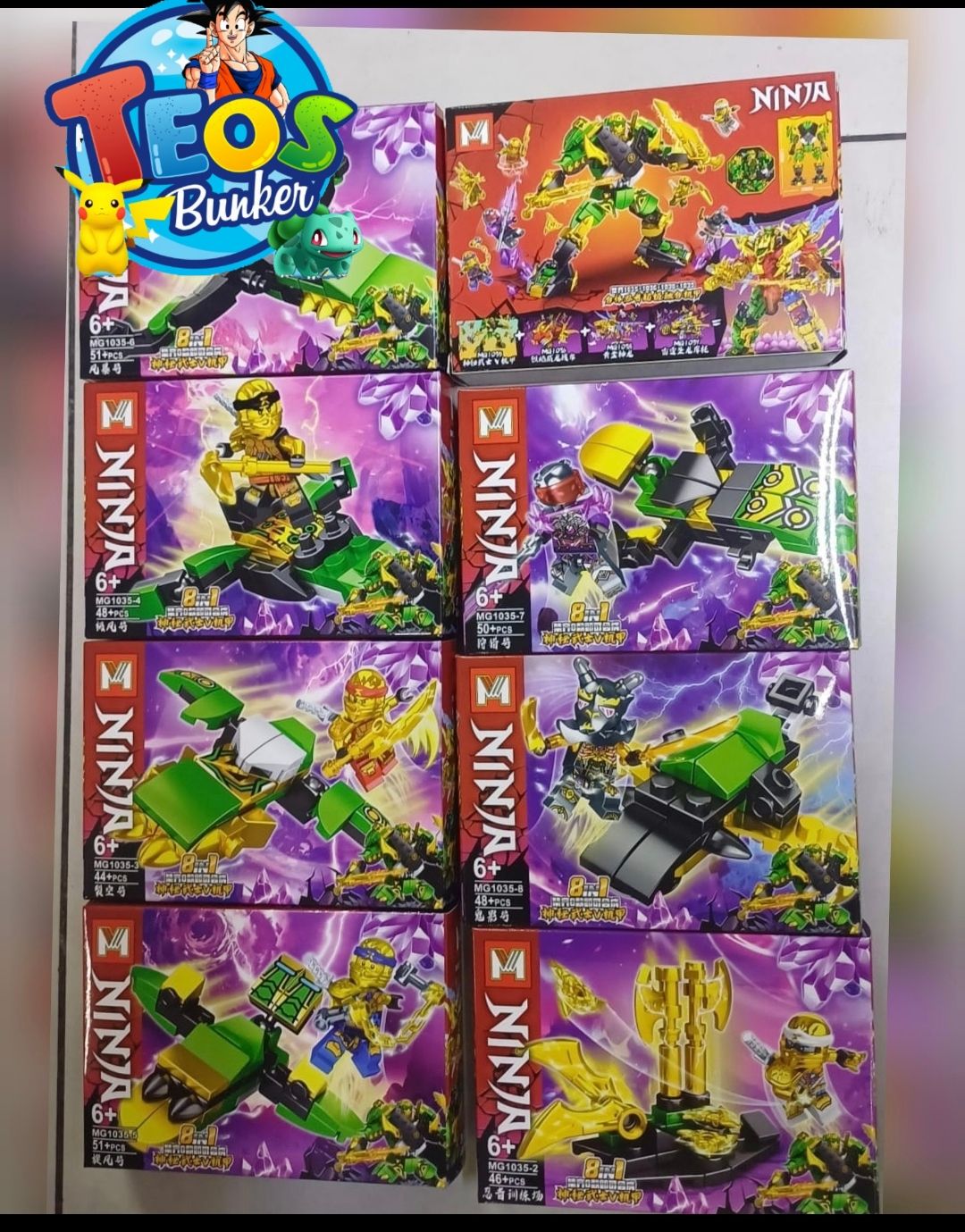 LEGO NINJA S/34 LA COLECCION X8 | Teos bunkers s.a.c