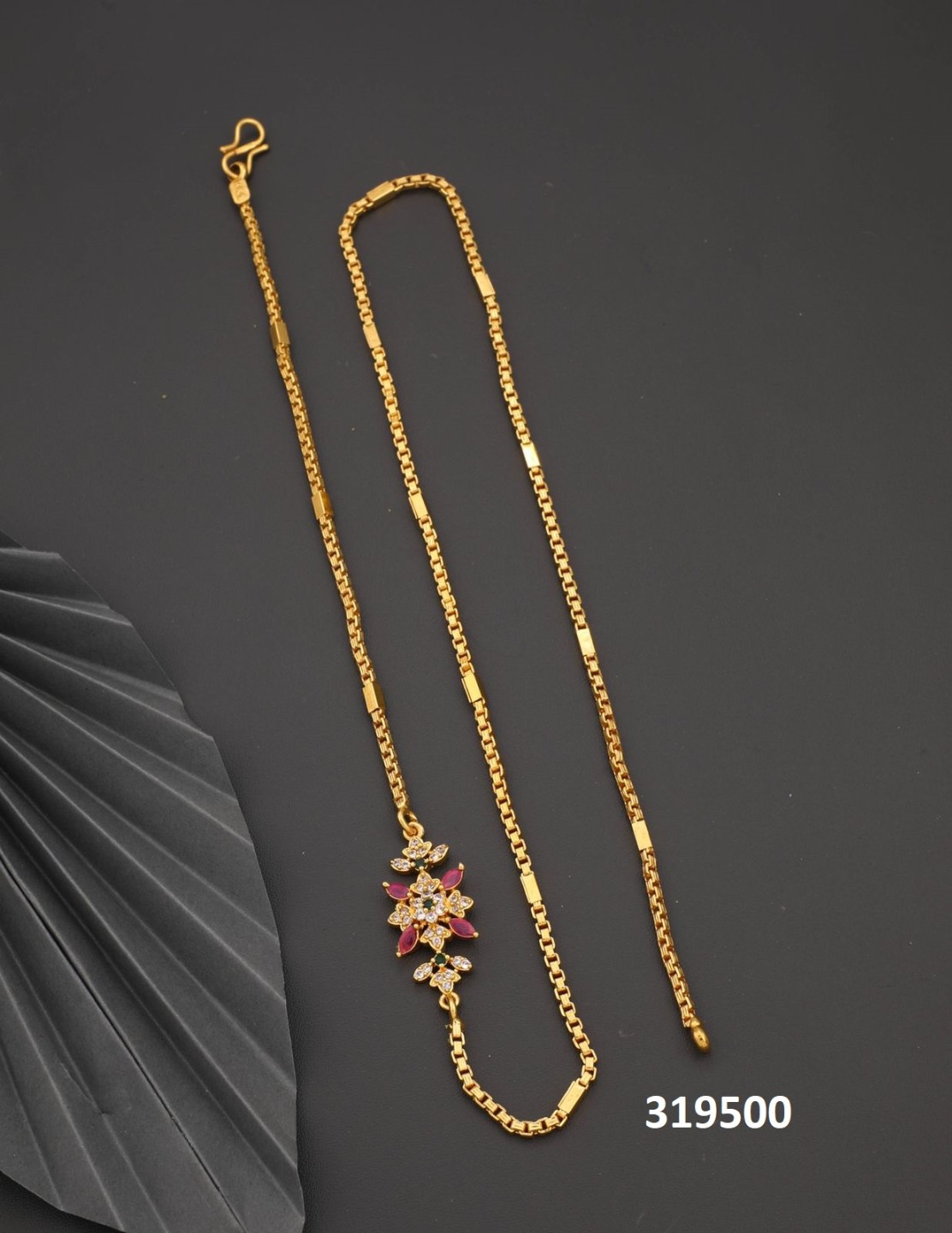 Trendy mop chain with stone pendant Regaliaz Traders