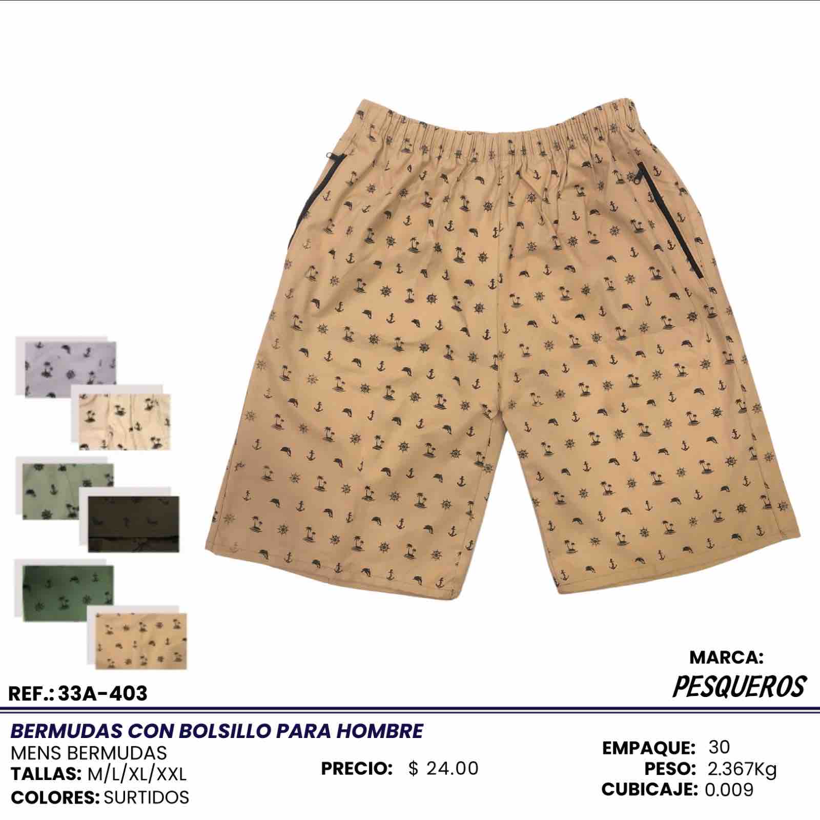SHORT PARA HOMBRE Sirena Internacional