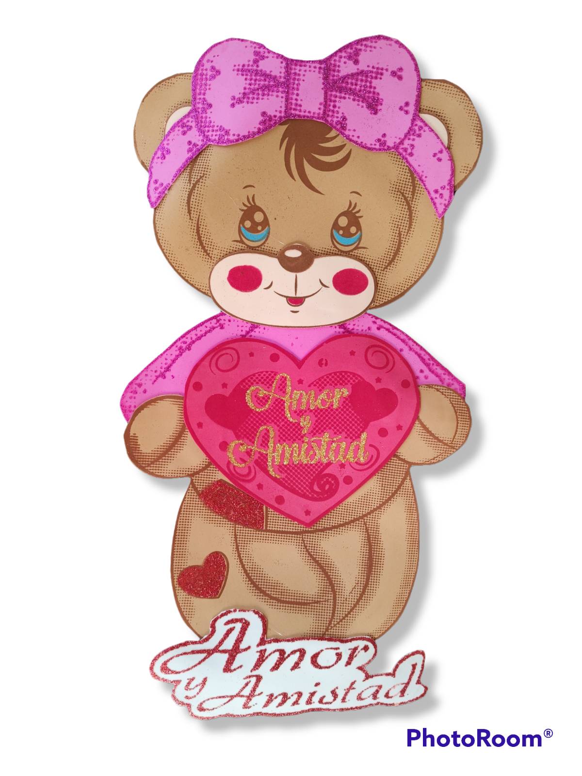 Oso con gorro y corazón Pepe Vera