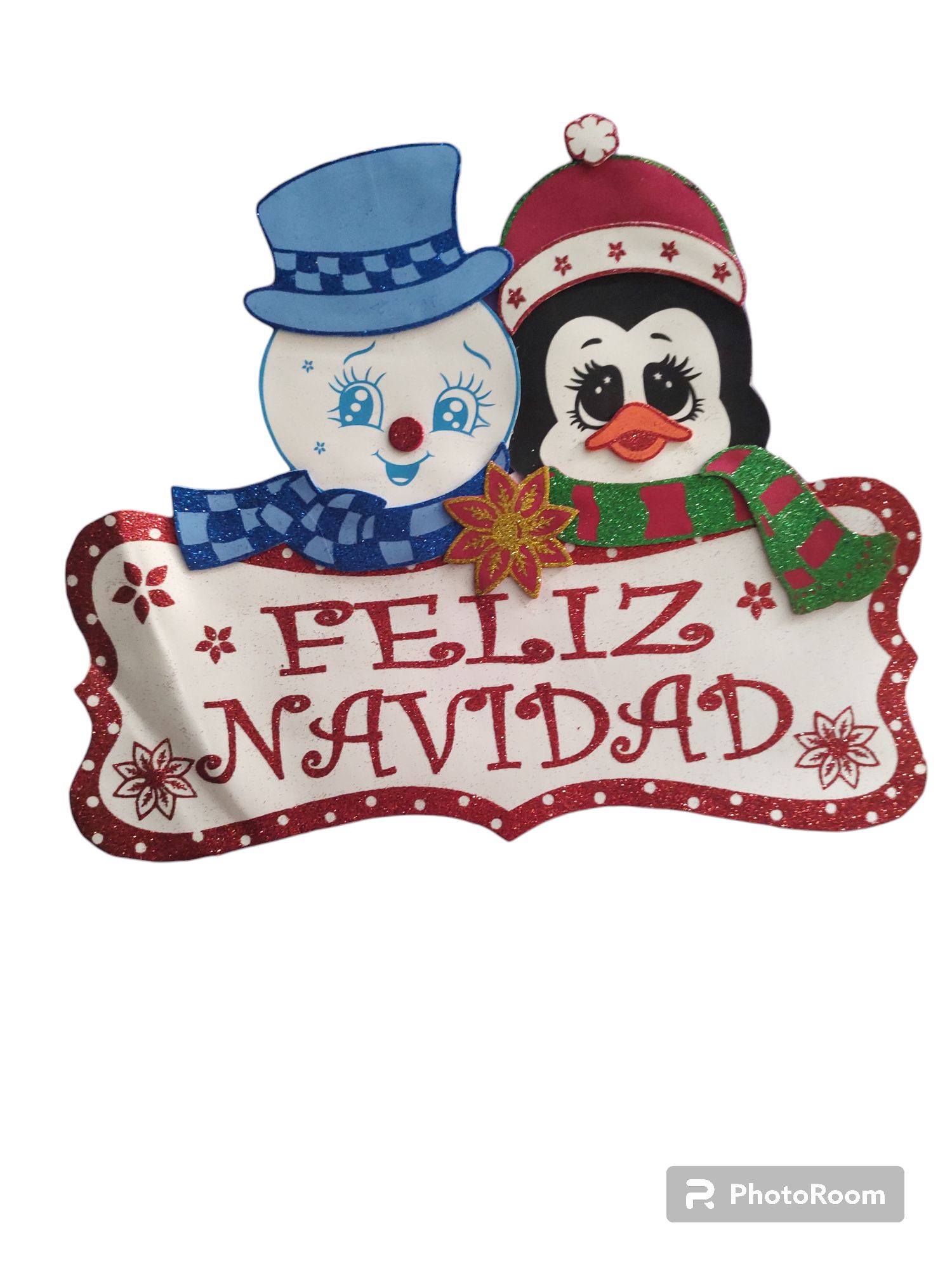 De Nieve MuÃ±ecos De Navidad Para Puerta Decoración Navideña