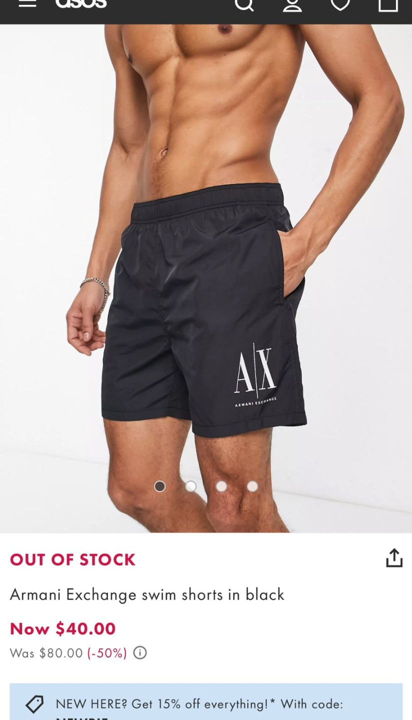 Armani Exchange Shorts TBI Wholesale