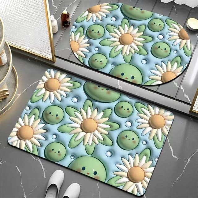 Absorbent Designs New 3D Super Absorbent Doormat (Mix Design) | TwiiMart.in