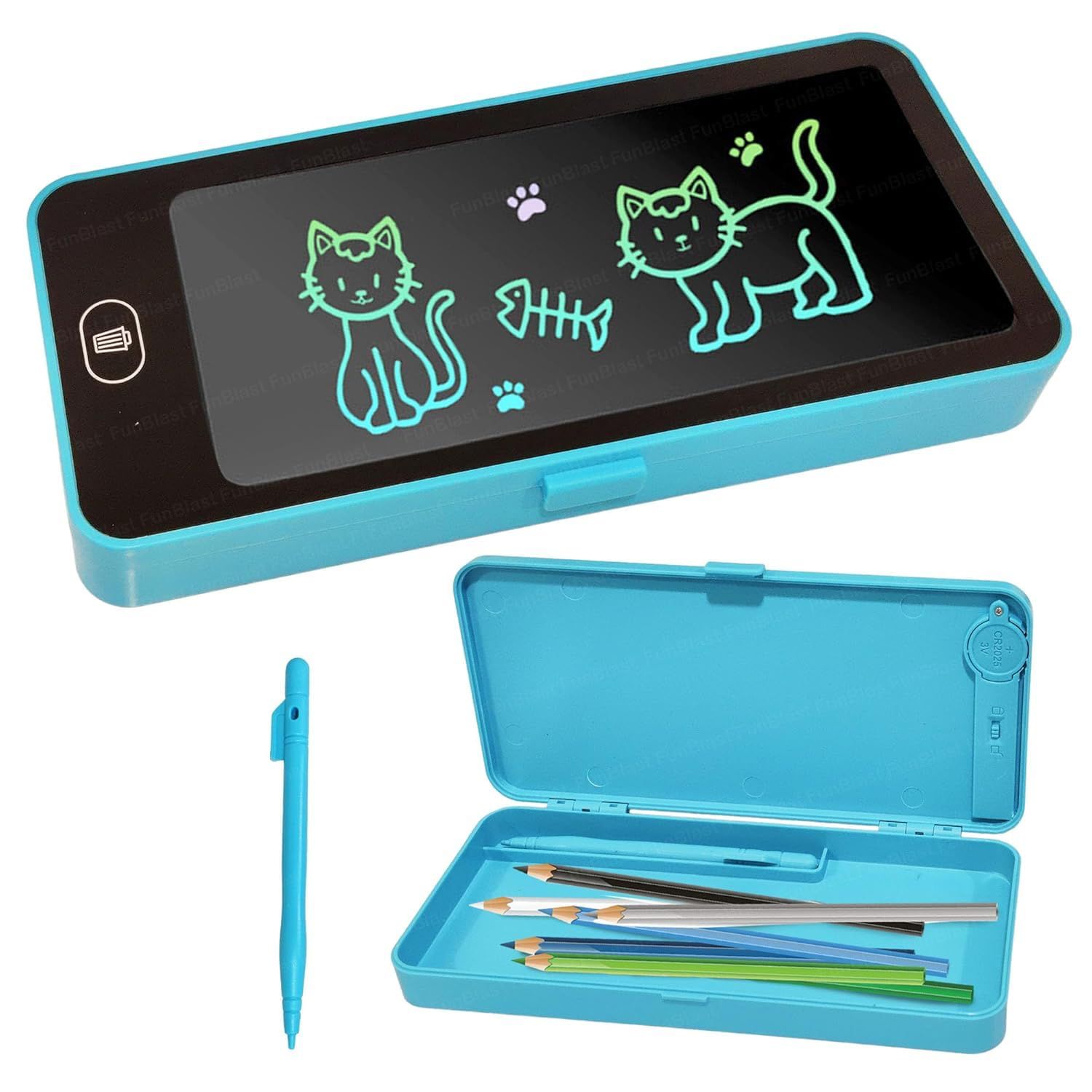 In LCD Writing Pad Pencil Case