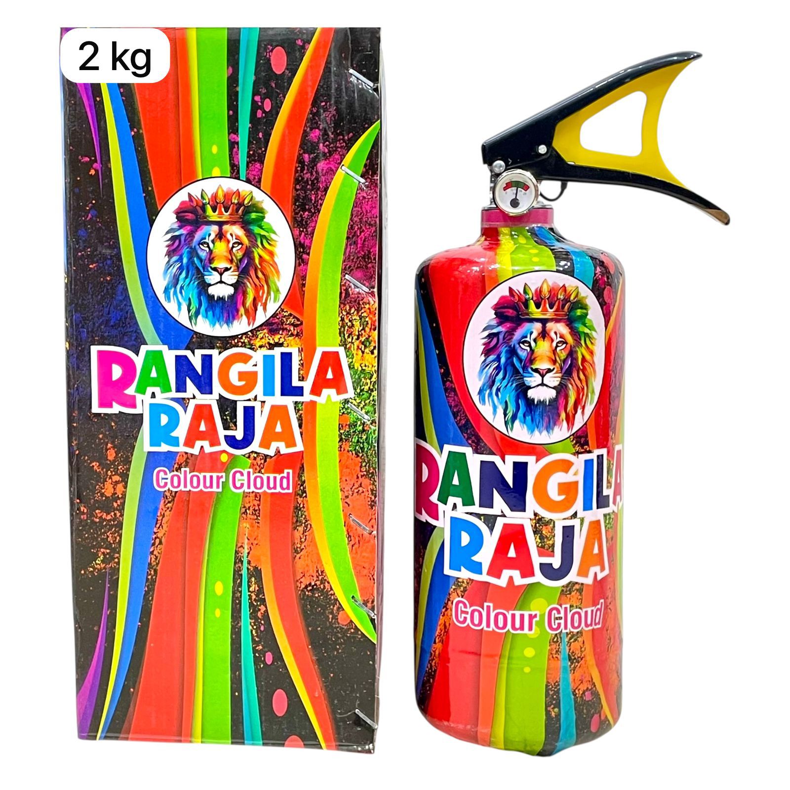 2 Kg Gulal Cylinder - Rangila Raja - 1 Piece 👑 | TwiiMart.in