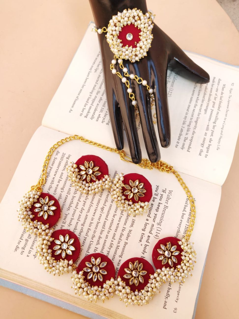 Handcrafted Fabric Necklace With Hathphool K M HandiCrafts India