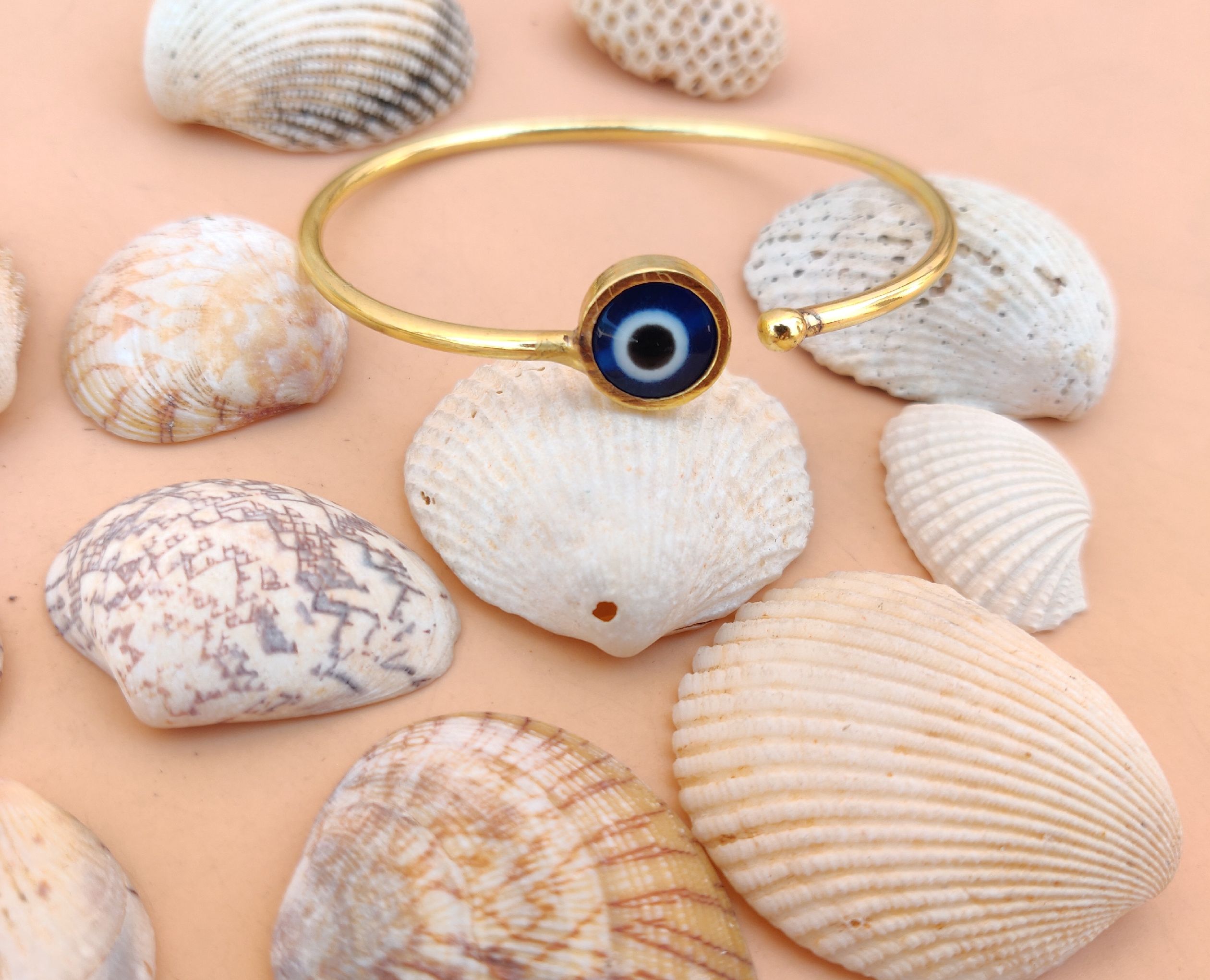 Ring Of The Evil Eye Ds1 Anti Tarnish Brass Evil Eye Bracelet For