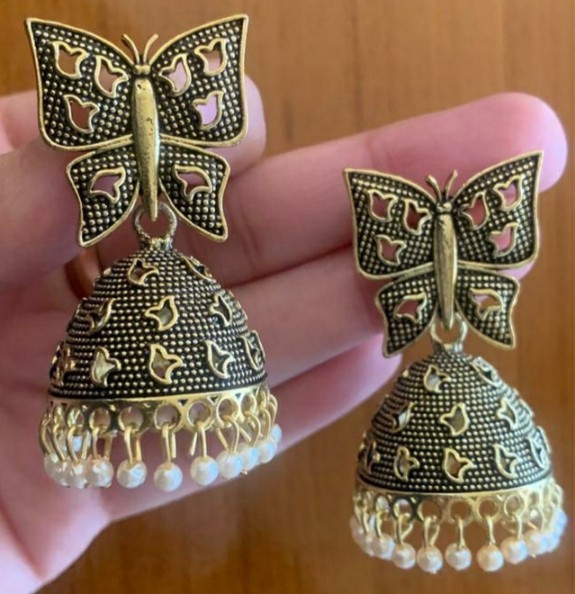 Jhumki Earrings Dol Ki Jhumki Premium Quality Gold Plated