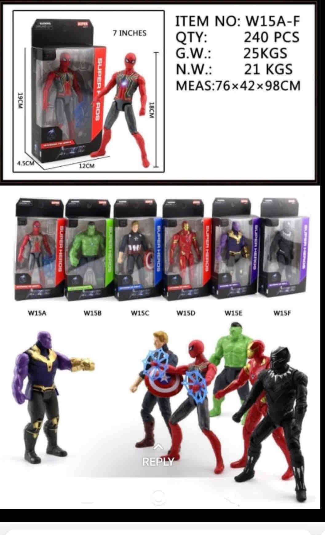 W15 fighters ANJU TOYS