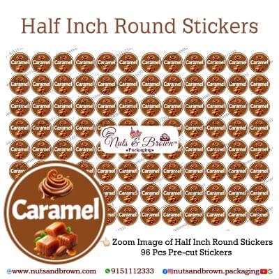 Truffle Half-inch Round Stickers (96 Pcs Pre-cut Stickers) | Nuts And ...
