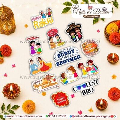 Rakhi Stickers Collection | Nuts And Brown (Packaging)