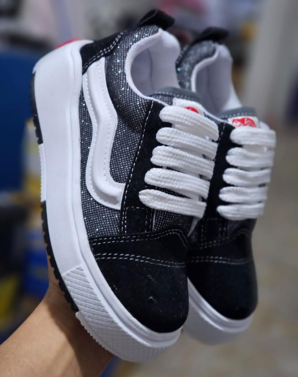 Vans Botita 27al34 Negro Clasica Aleja Pretty Mayorista