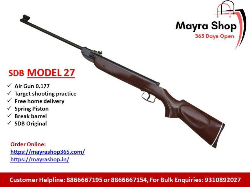 SDB 27 MODEL AIR RIFLE Mayra Shop® Air Gun Sound Gun Air