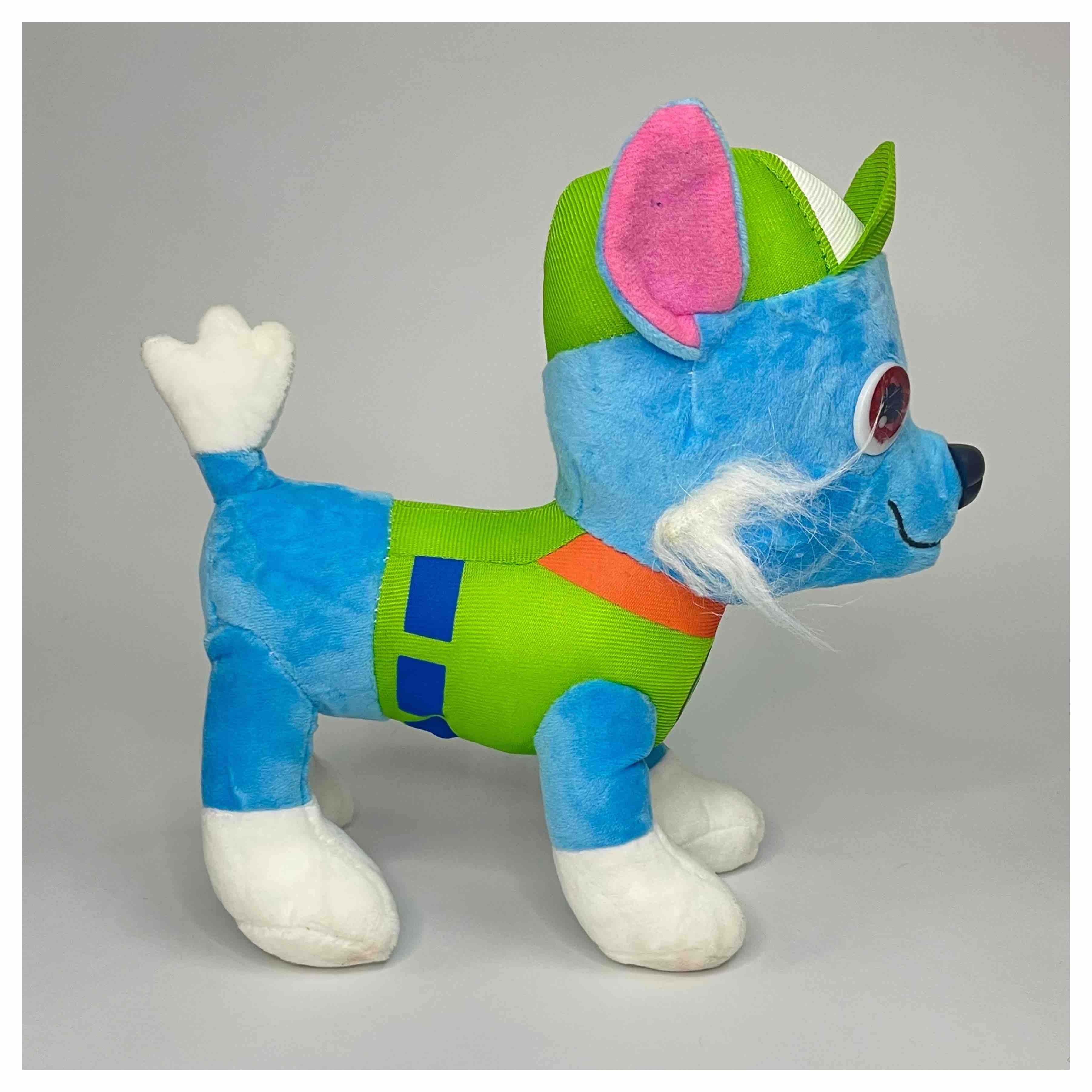 Dog Pups Paw Patrol Rocky Patrol Dog Rocky 30cm Blue Mohit Soft Toys