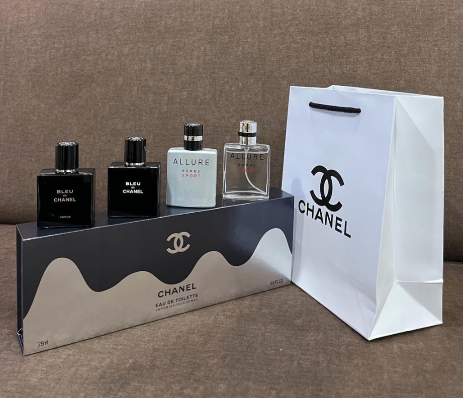 Shopping Bag Chanel Perfume Gift With Purchase Bottle Chanel Blue