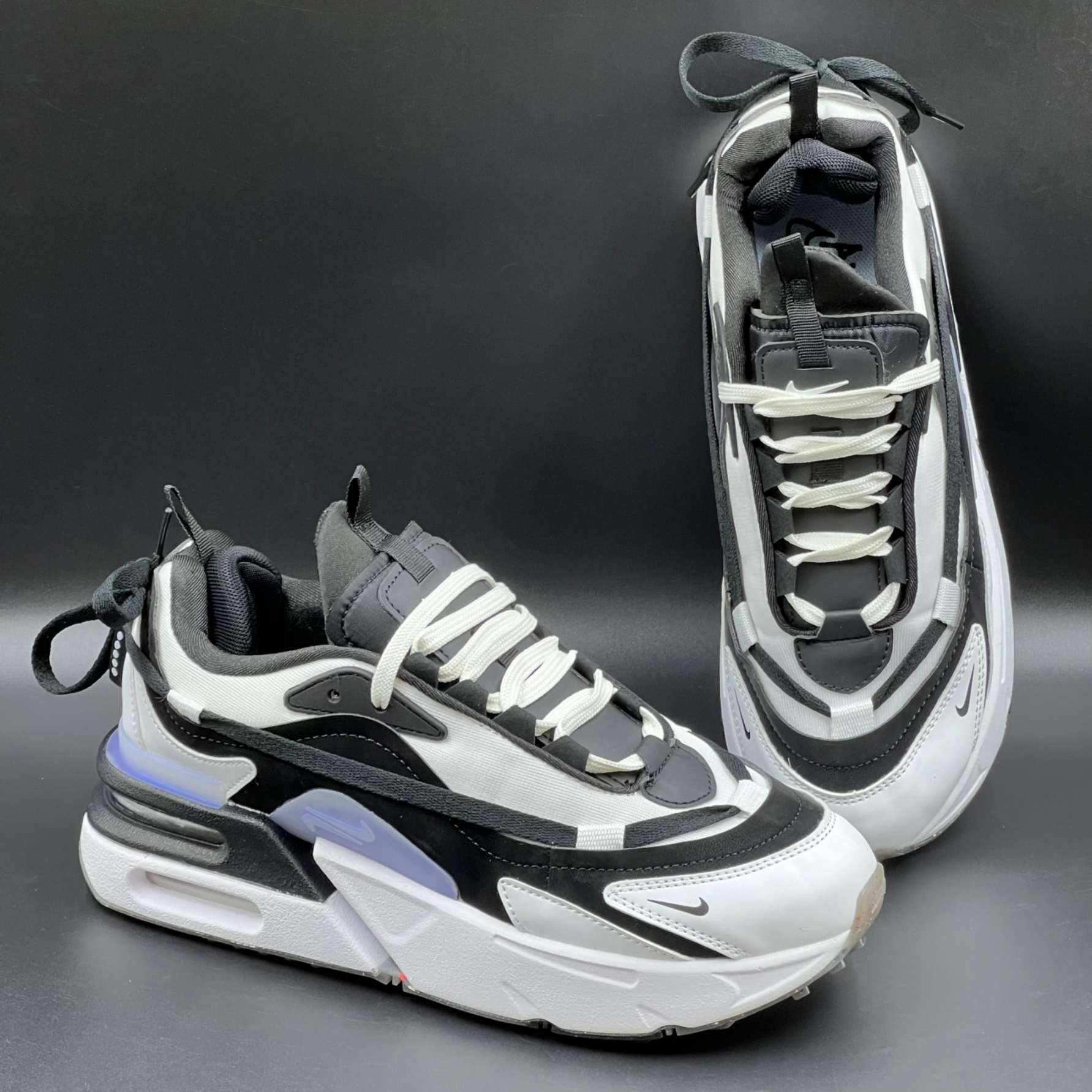 air max furyosa silver & black sneaker