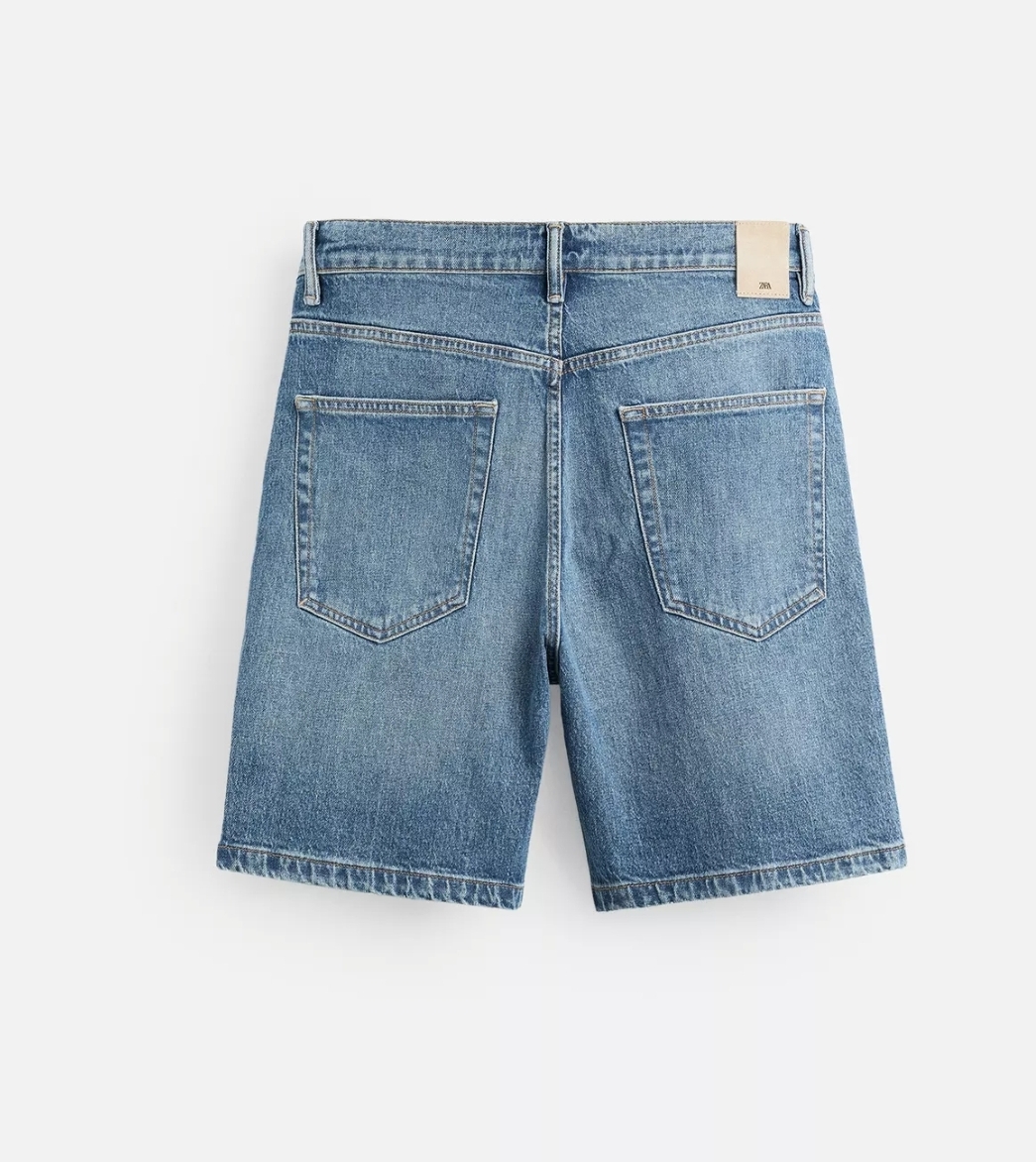 Bermuda Zara Denim Regular Fit Sneaker hype Cuba