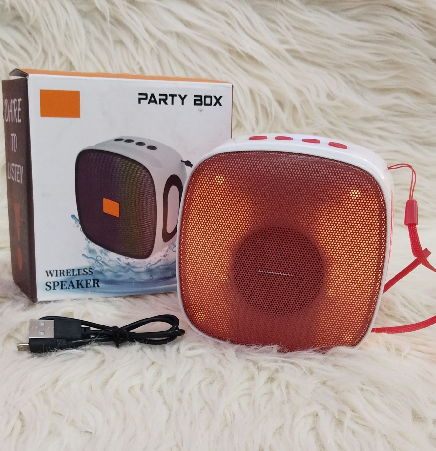 Bluetooth wireless speaker Rechargeable with RGB light Mobile